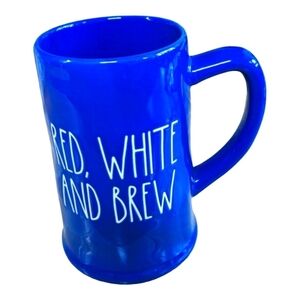 NEW RAE Dunn Red, White & Brew Mug
